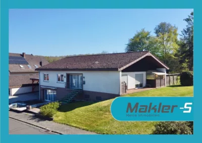 Bungalow mit großem Grundstück, Kamin und viel Platz zum Wohlfühlen in Kirschweiler, 55743 Kirschweiler, Einfamilienhaus
